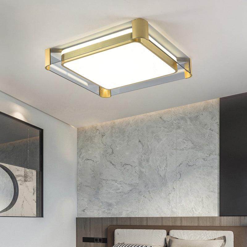Metalen moderne stijl ontwerp inbouwverlichting LED-glaslamp voor woonkamer