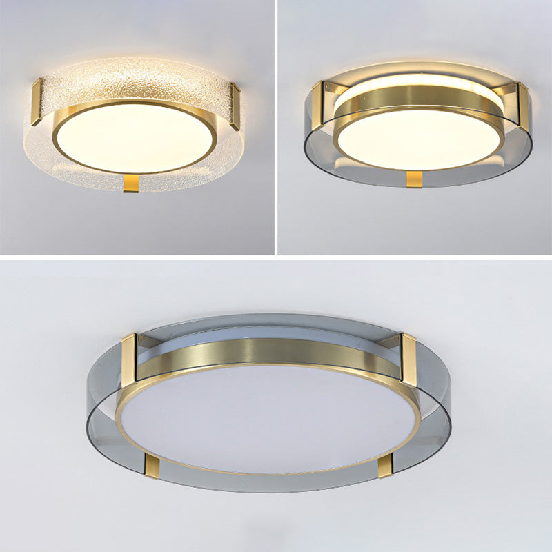 Metalen moderne stijl ontwerp inbouwverlichting LED-glaslamp voor woonkamer