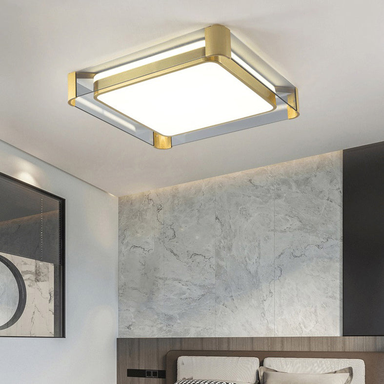 Metalen moderne stijl ontwerp inbouwverlichting LED-glaslamp voor woonkamer