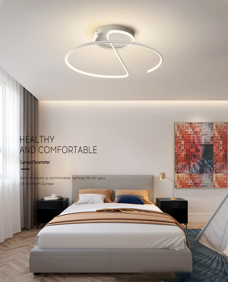 Modern Style Led Flush Mount Lighting High Brightness Metal Linear Led Ceiling Light for Corridor