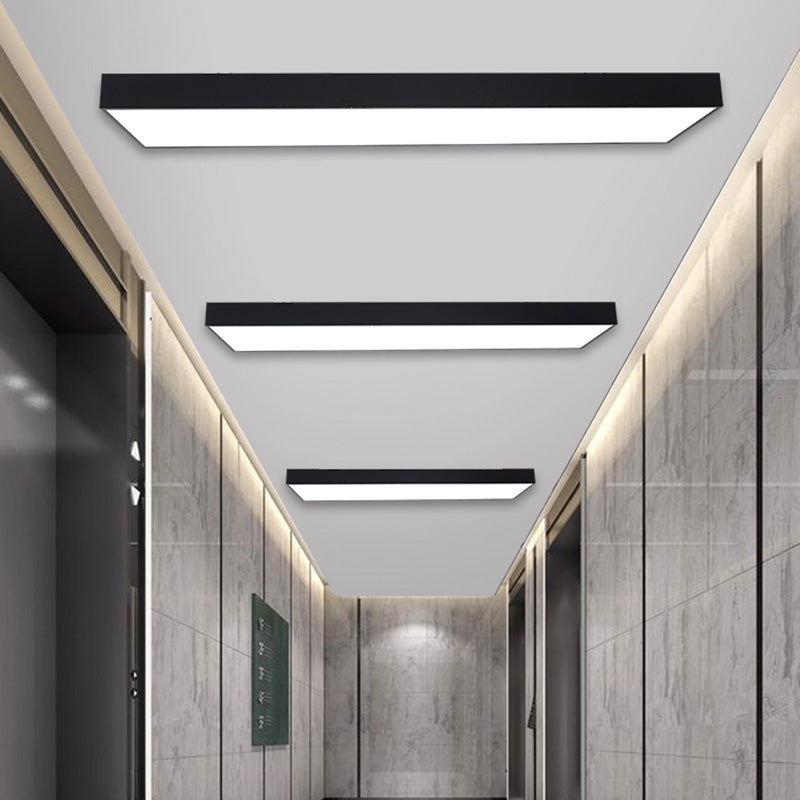 Plafonnier encastré contemporain avec abat-jour en acrylique pour salle de réunion de bureau