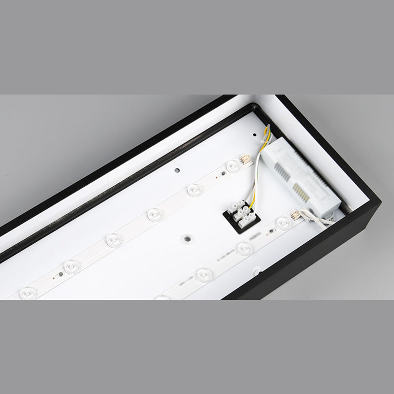 Plafonnier encastré contemporain avec abat-jour en acrylique pour salle de réunion de bureau