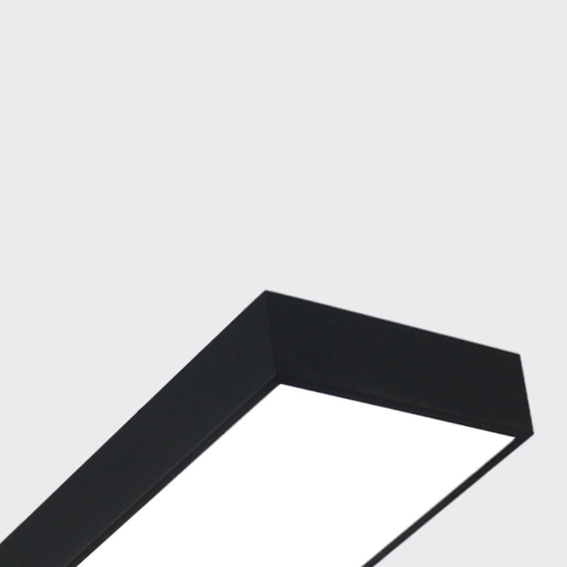 Plafonnier encastré contemporain avec abat-jour en acrylique pour salle de réunion de bureau