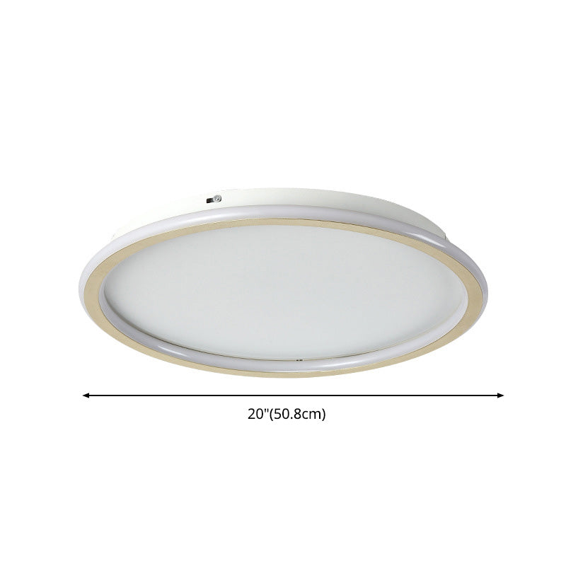 Modern Circolare Flush Light Metal e Acrylic Gold Led Surface Mount Massimale Luci per Living Room