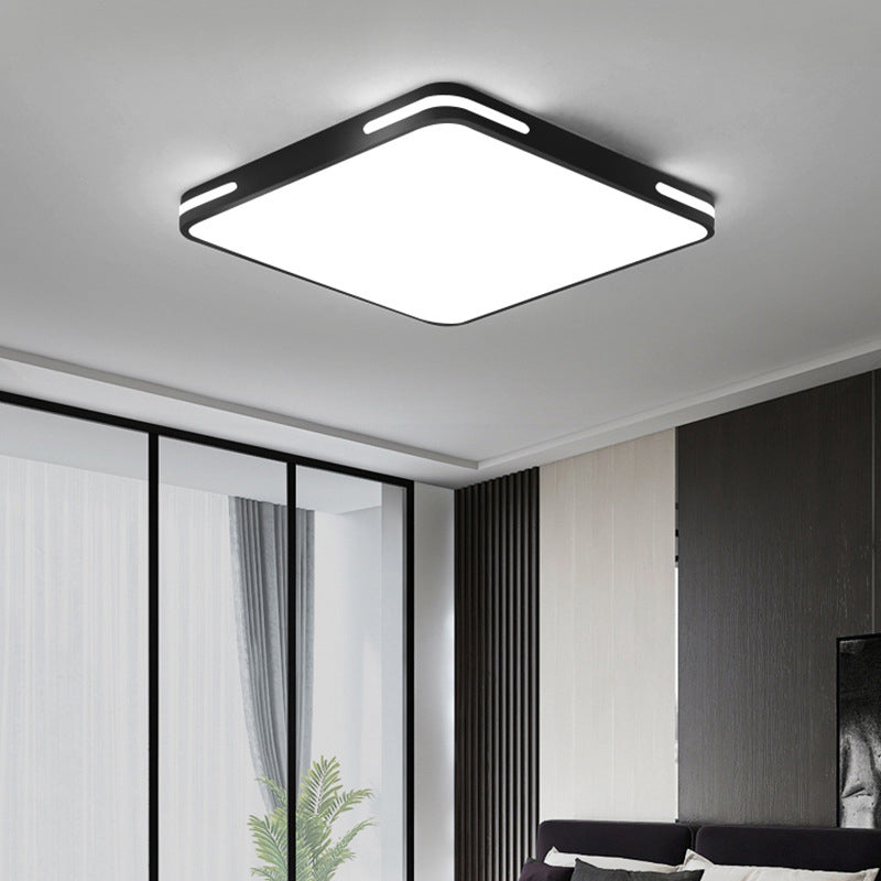 Schwarzer Rahmen Acryl Flush Mount Beleuchtung Moderne Deckenbefestigung für Wohnzimmer