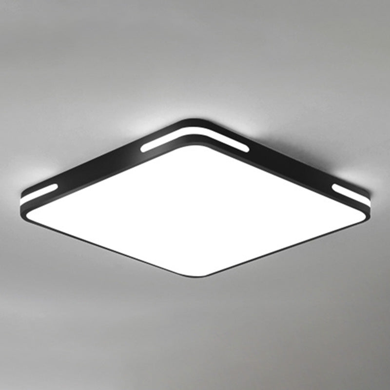 Schwarzer Rahmen Acryl Flush Mount Beleuchtung Moderne Deckenbefestigung für Wohnzimmer