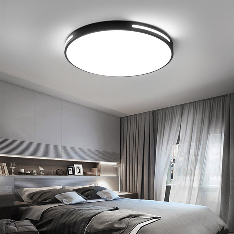 Schwarzer Rahmen Acryl Flush Mount Beleuchtung Moderne Deckenbefestigung für Wohnzimmer