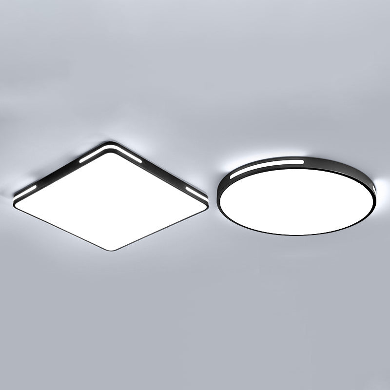 Schwarzer Rahmen Acryl Flush Mount Beleuchtung Moderne Deckenbefestigung für Wohnzimmer