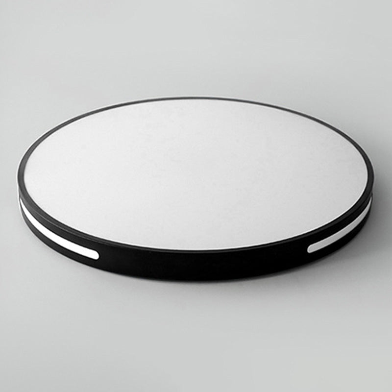 Black Frame Acrylic Flush Mount Lighting Modern Ceiling Fixture for Sitting Room