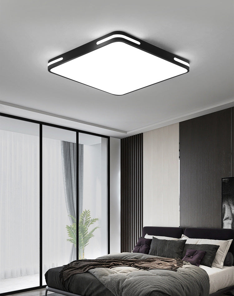 Schwarzer Rahmen Acryl Flush Mount Beleuchtung Moderne Deckenbefestigung für Wohnzimmer