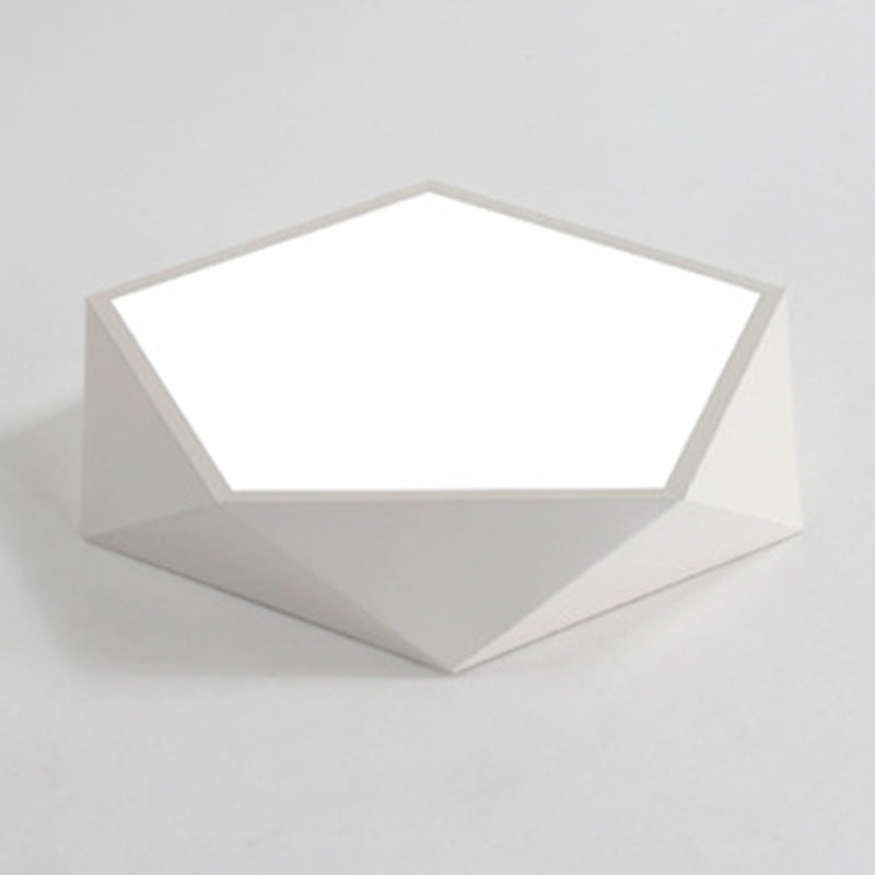 Contemporary Led Fixture Flush Mount Lighting Fixture Acrylic and Metal Lampshade for Bedroom