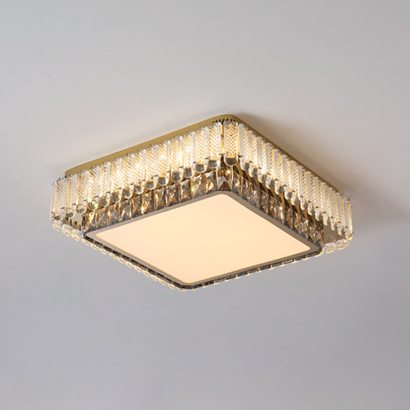 Crystal Modern Style Design Flush Mount Lighting LED Light Fixture for Living Room