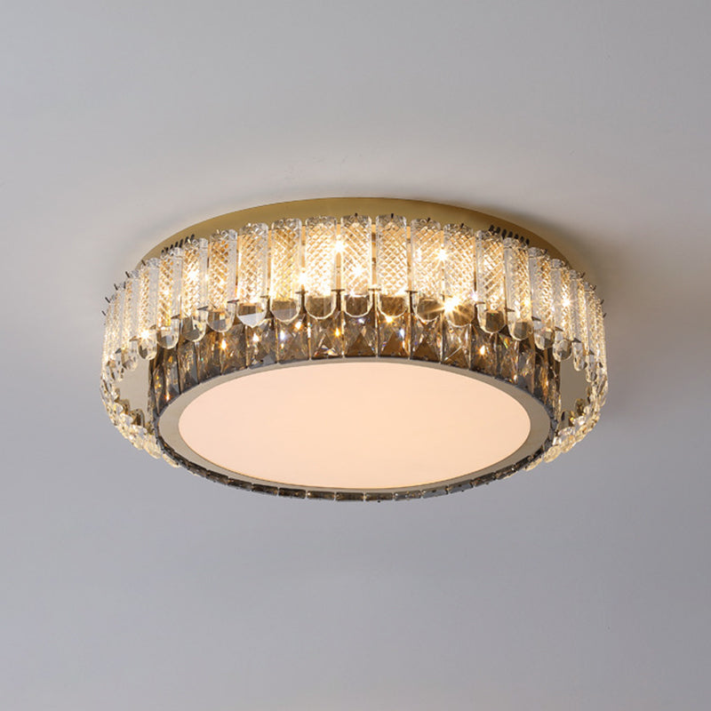 Crystal Modern Style Design Flush Mount Lighting LED Light Fixture for Living Room