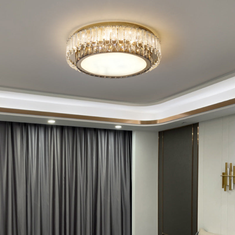 Crystal Modern Style Design Flush Mount Lighting LED Light Fixture for Living Room