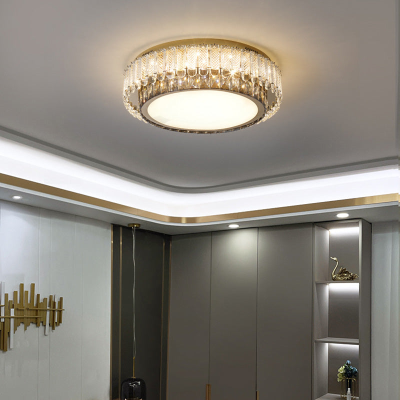 Crystal Modern Style Design Flush Mount Lighting LED Light Fixture for Living Room