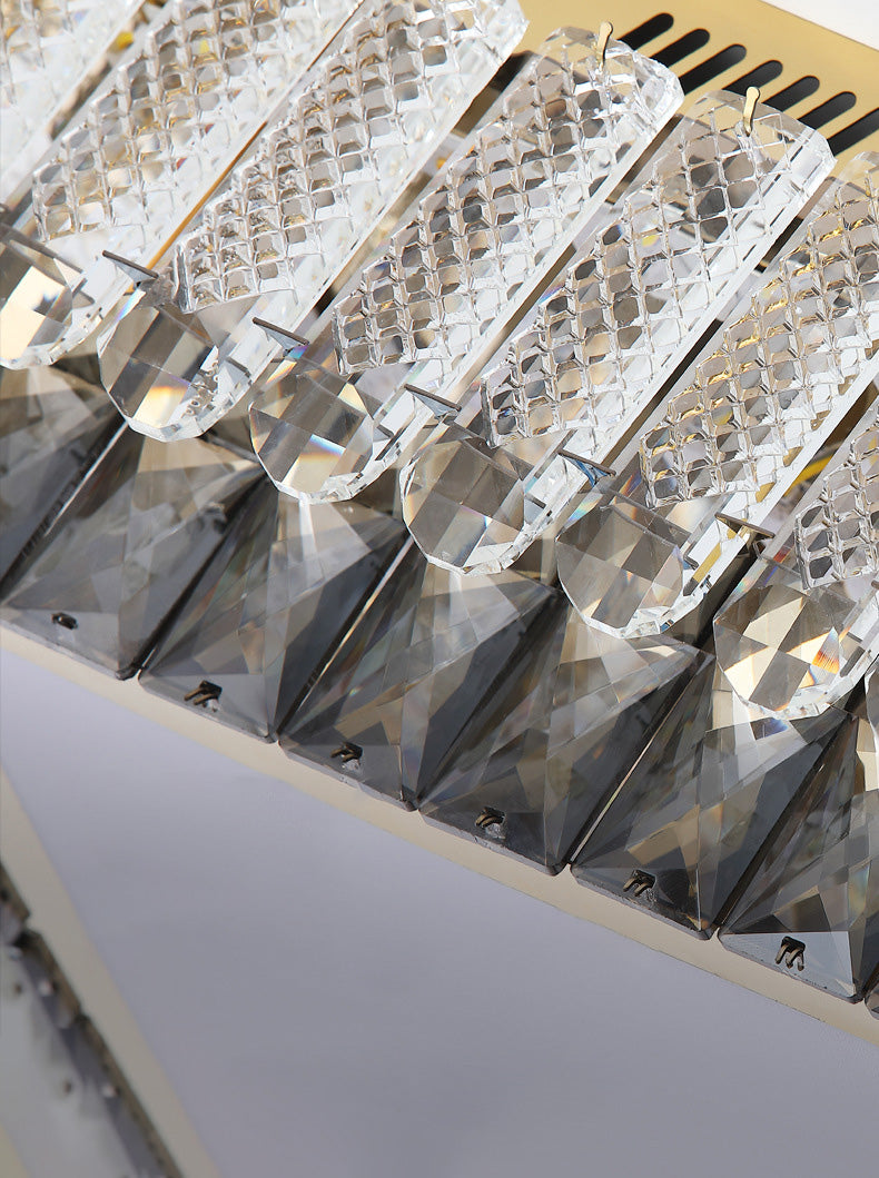 Crystal Modern Style Design Flush Mount Lighting LED Light Fixture for Living Room