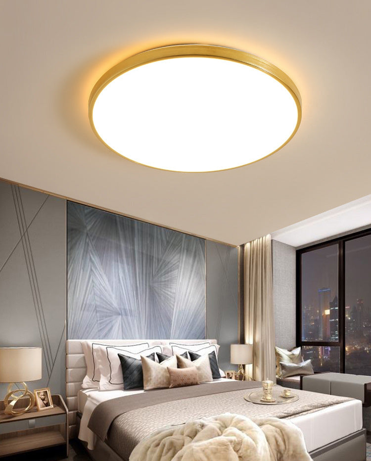 Modern Led Fixture Flush Mount Lighting Fixture Acrylic and Metal Lampshade for Corridor