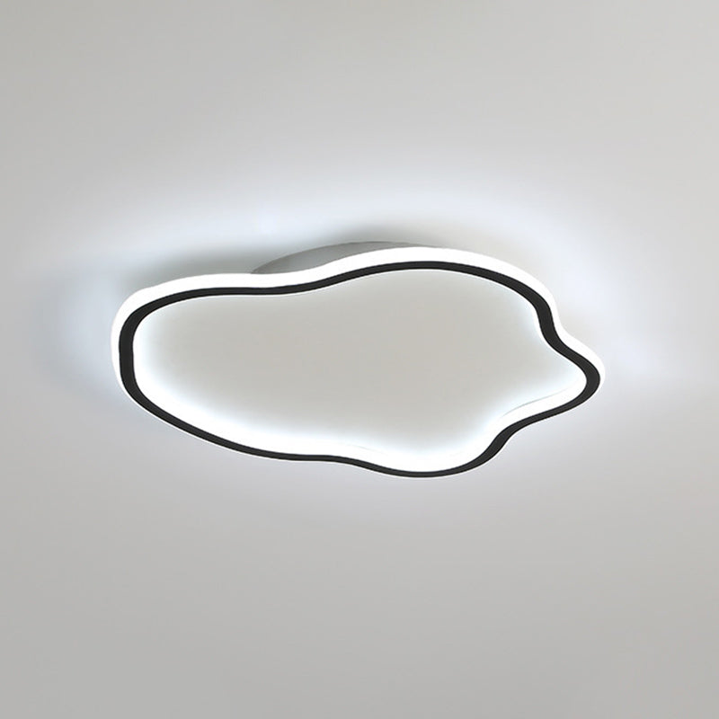 Luminaire Led moderne encastré, abat-jour en acrylique en forme de nuage pour chambre à coucher
