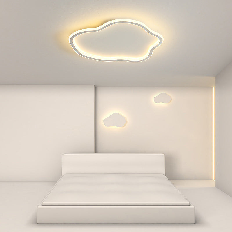 Luminaire Led moderne encastré, abat-jour en acrylique en forme de nuage pour chambre à coucher