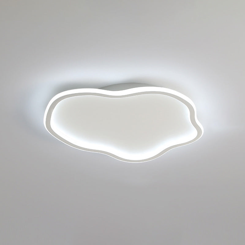Luminaire Led moderne encastré, abat-jour en acrylique en forme de nuage pour chambre à coucher