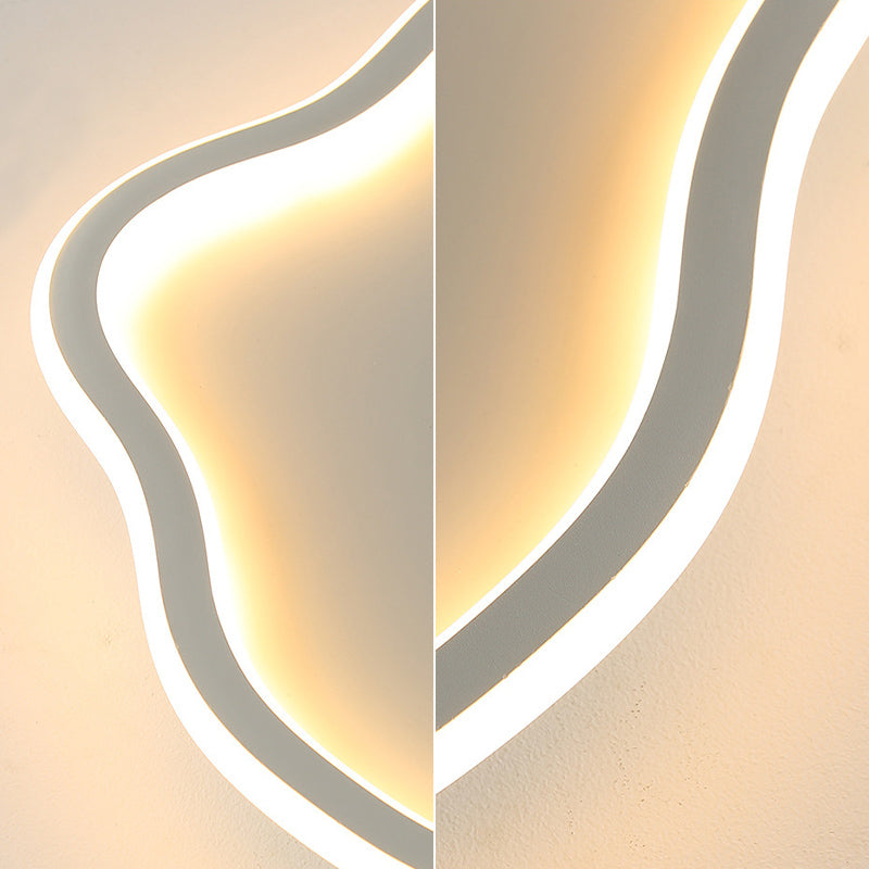 Accesorio Led moderno, accesorio de iluminación de montaje empotrado, pantalla acrílica con forma de nube para dormitorio