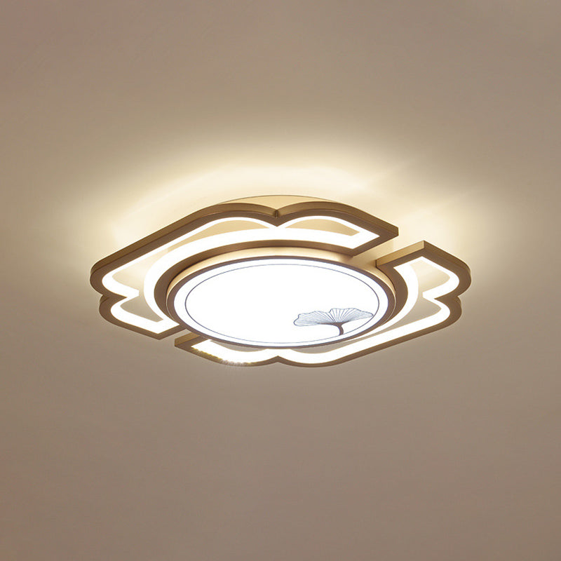 Luminaire de plafond encastré moderne en acrylique, luminaire LED pour salon