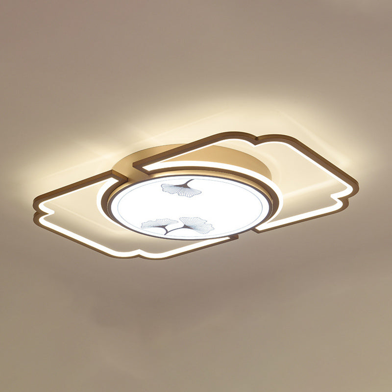 Luminaire de plafond encastré moderne en acrylique, luminaire LED pour salon