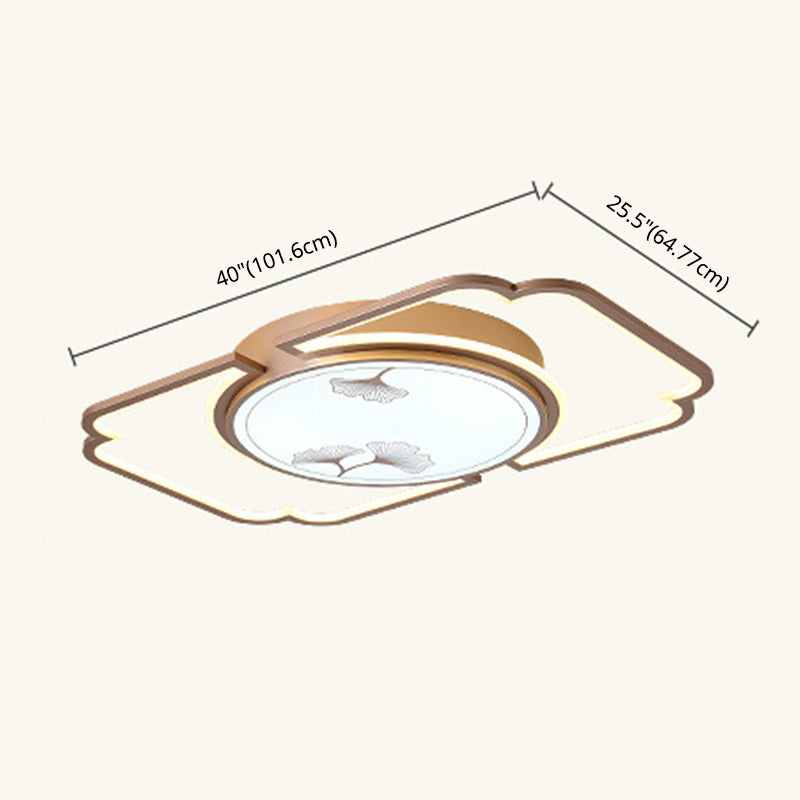 Luminaire de plafond encastré moderne en acrylique, luminaire LED pour salon