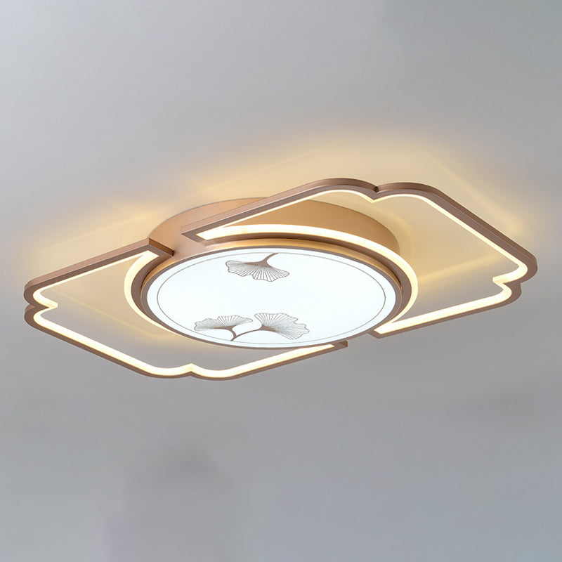 Luminaire de plafond encastré moderne en acrylique, luminaire LED pour salon