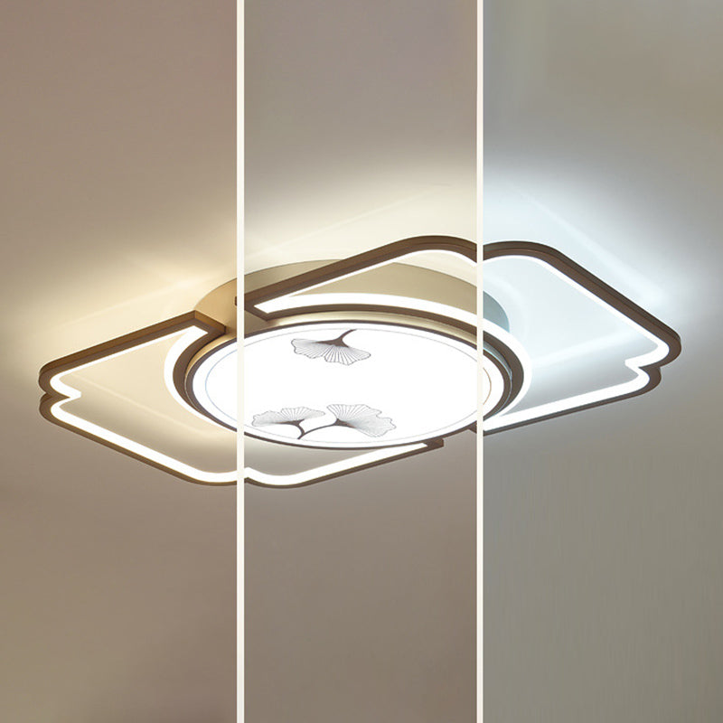 Luminaire de plafond encastré moderne en acrylique, luminaire LED pour salon