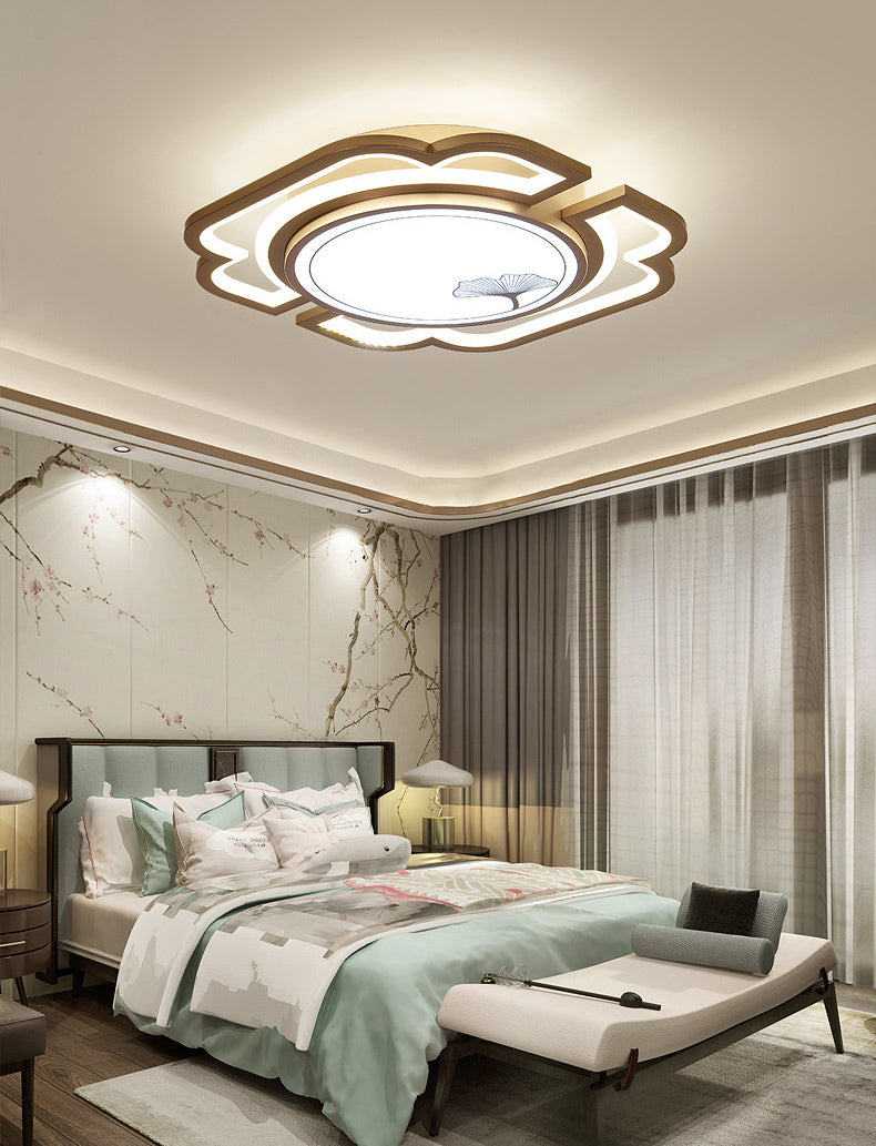 Luminaire de plafond encastré moderne en acrylique, luminaire LED pour salon