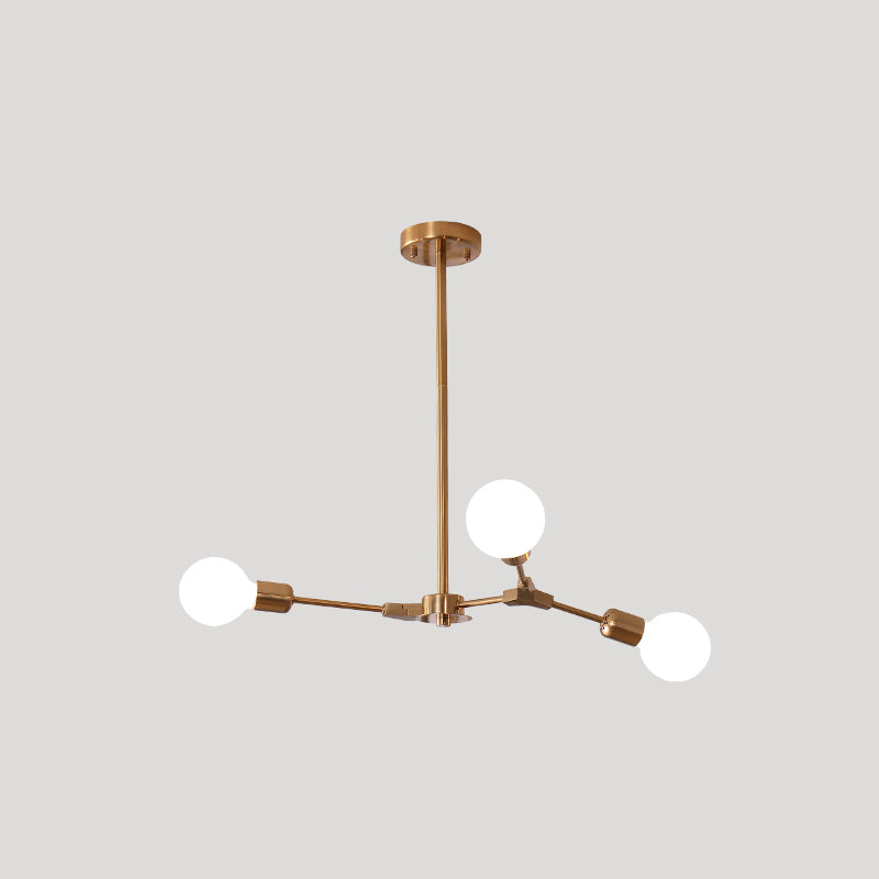 Industrieel multi -light kroonluchter verstelbaar metaalhanglicht voor woonkamer