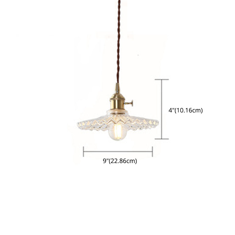 Lampada sospesa in ottone Implementazione industriale a 1 luccio di ciondoli per il ristorante