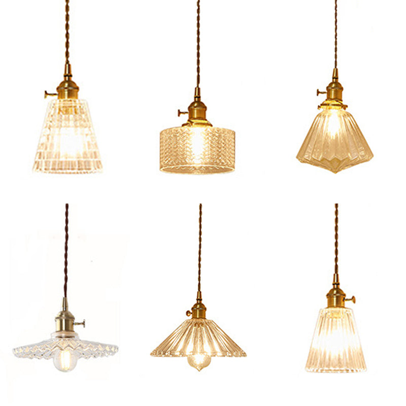 Lampada sospesa in ottone Implementazione industriale a 1 luccio di ciondoli per il ristorante