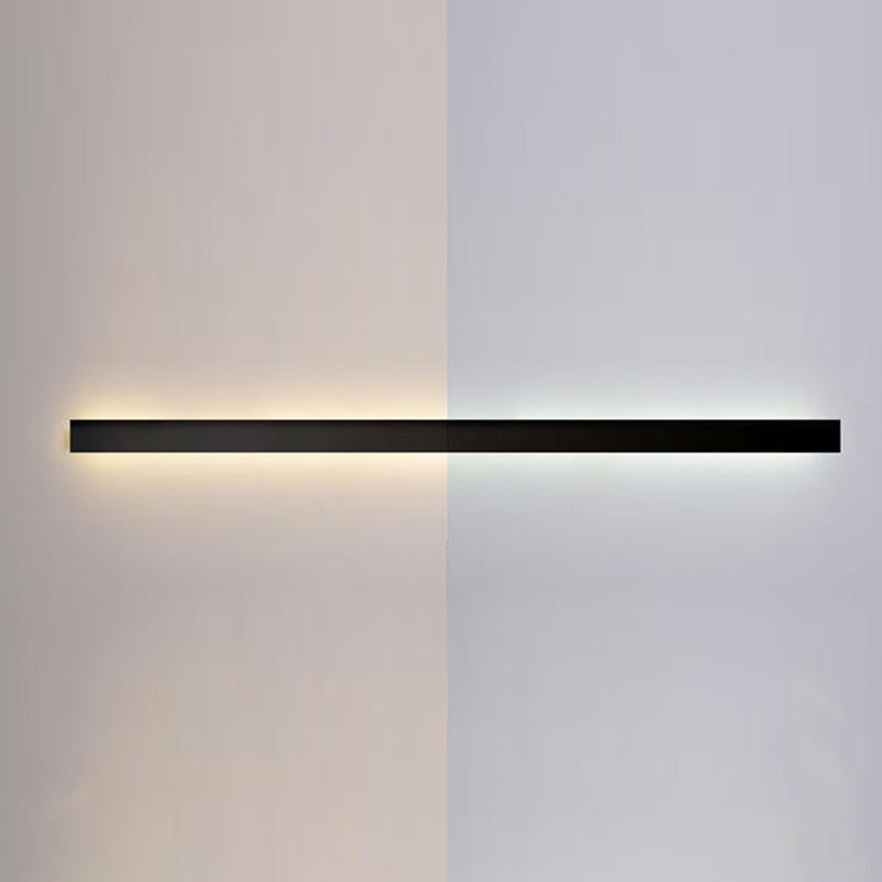 Rectangle Shaped Indoor Wall Mount Light Fixture Modern Style Metal LED Wall Sconce