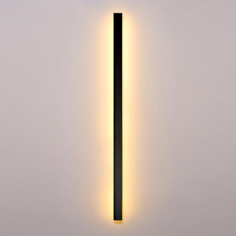 Rectangle Shaped Indoor Wall Mount Light Fixture Modern Style Metal LED Wall Sconce