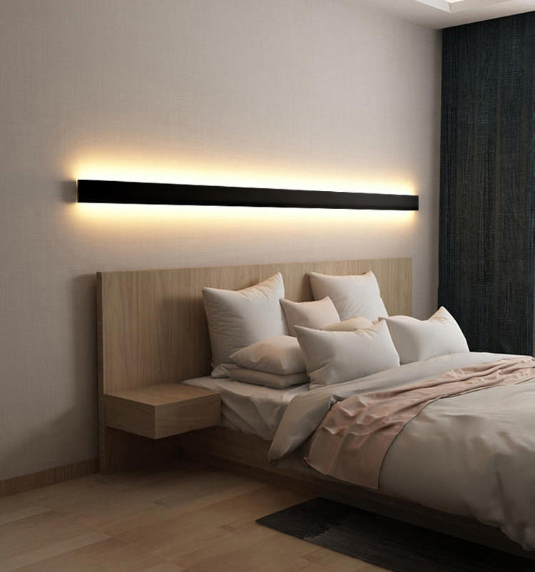 Rectangle Shaped Indoor Wall Mount Light Fixture Modern Style Metal LED Wall Sconce