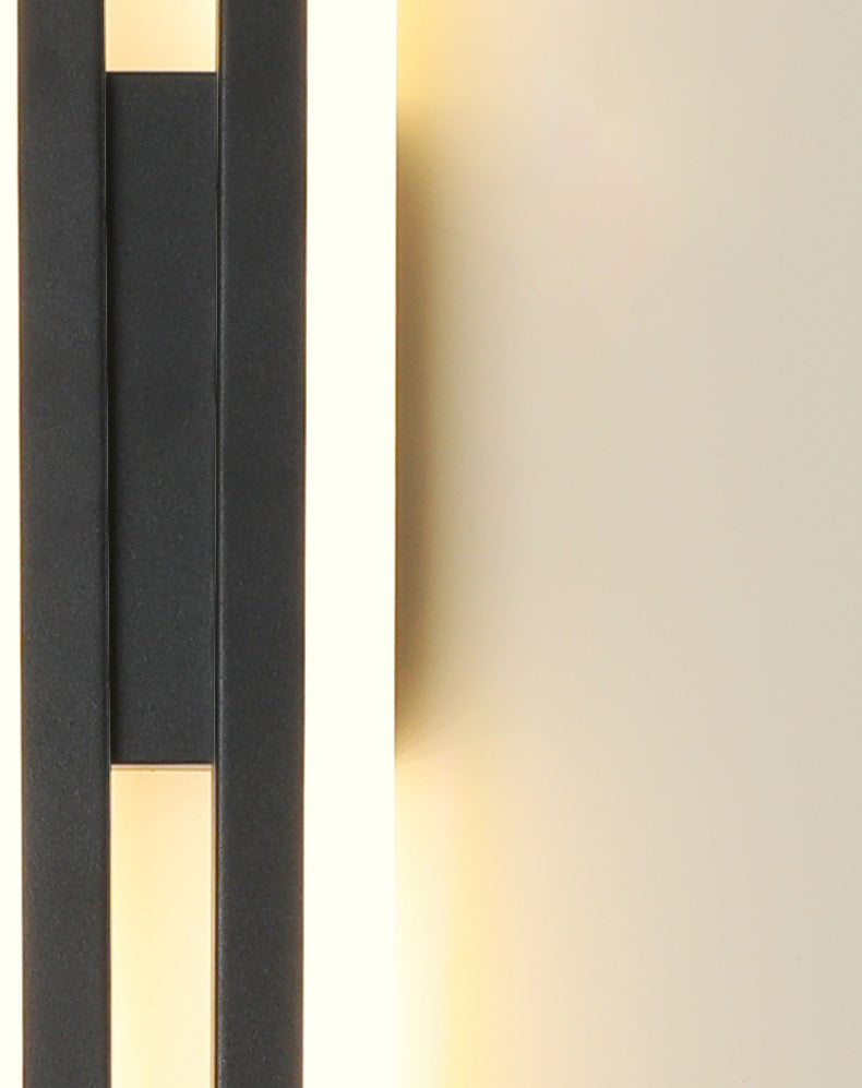 2 luces Luz de pared Acrílico Minimalista LED Pared Spl Donce en negro para sala de estar