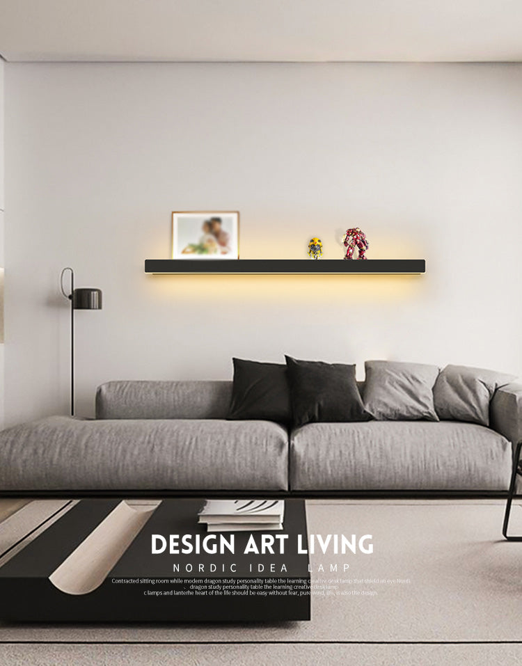 Rectangle Shaped Wall Sconce Modern Metal Acrylic LED Indoor Wall Mount Light (Without Decorations)