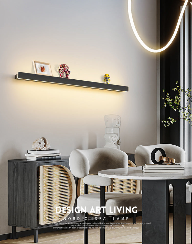 Rectangle Shaped Wall Sconce Modern Metal Acrylic LED Indoor Wall Mount Light (Without Decorations)