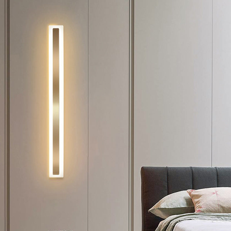 LÍNEA LED LÍNEA Luz moderna de estilo acrílico de metal