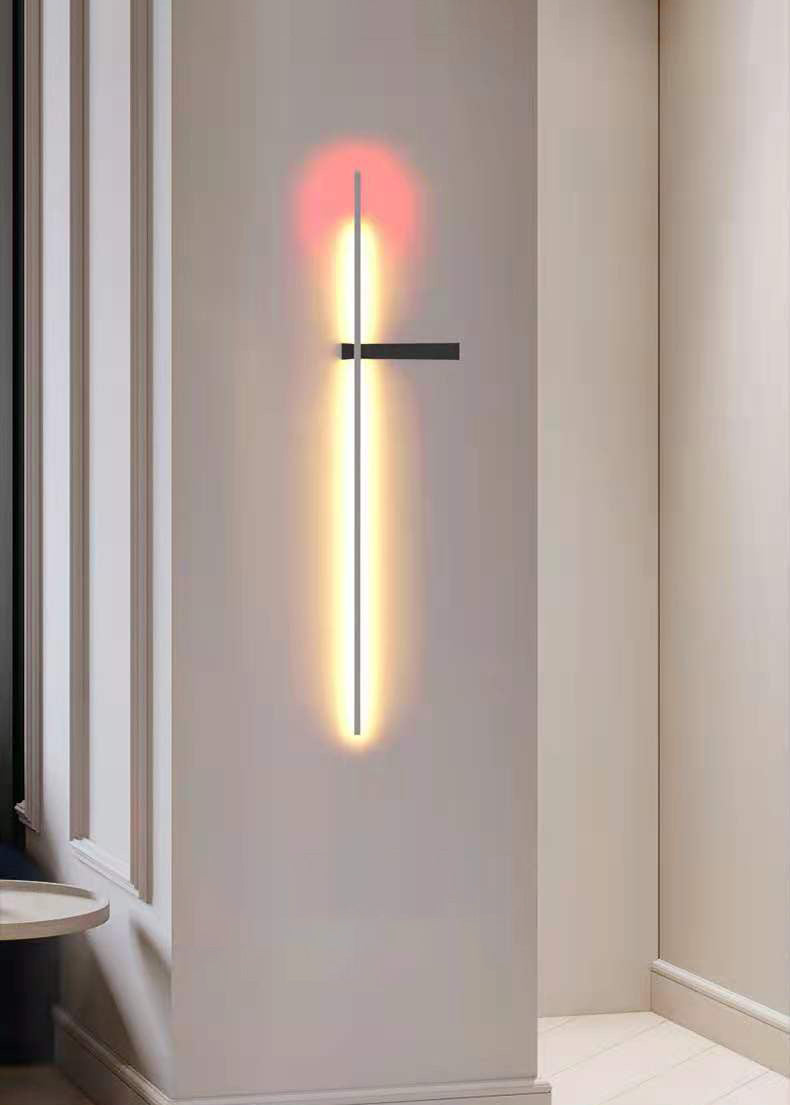 Moderno de tono lineal Diconteo Acrílico 1 Luces de luz para Hall and Foyer