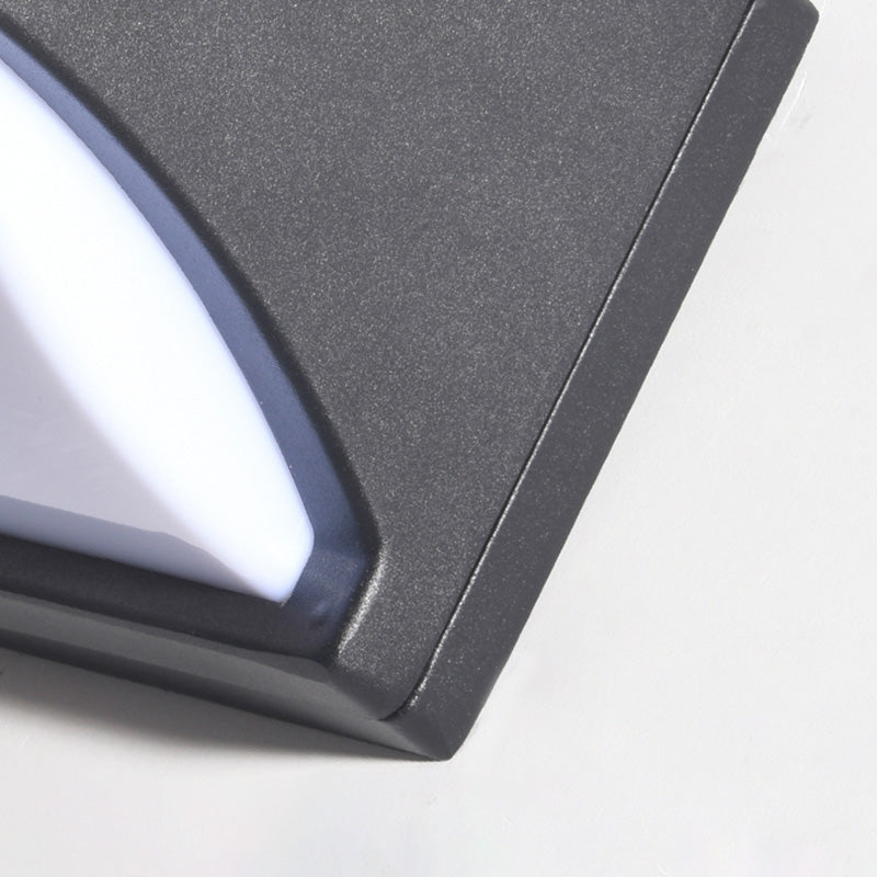 Rechteck wasserdichte Einfachheit Wandleuchte Acrylminimalistische LED -Wandleuchten in Schwarz