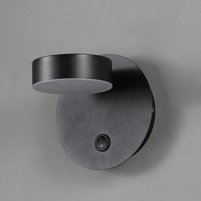 Lampada montata a parete circolare Postmoderna semplicità lampada a monte acrilica per soggiorno