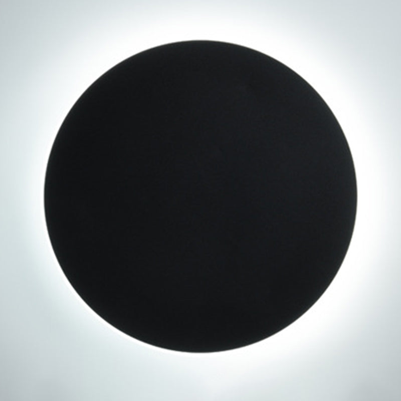 Lámpara montado en la pared redonda simplicidad posmoderna lámpara de montaje de pared acrílica para sala de estar