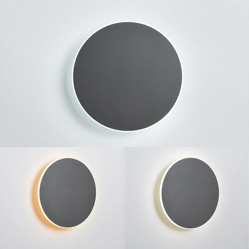 Round Wall Mounted Lamp Postmodern Simplicity Acrylic Wall Mount Lamp for Living Room