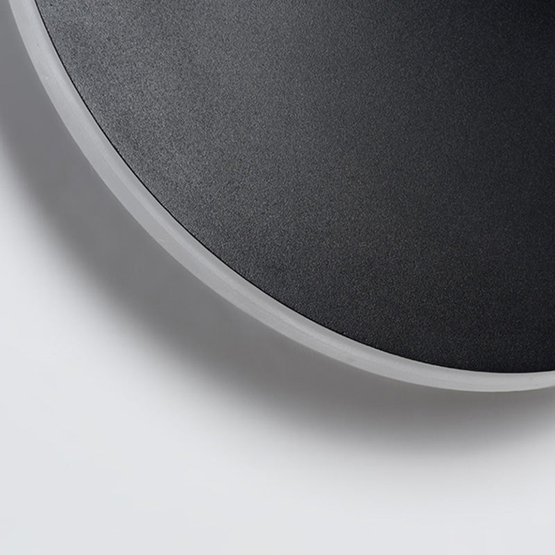 Lámpara montado en la pared redonda simplicidad posmoderna lámpara de montaje de pared acrílica para sala de estar