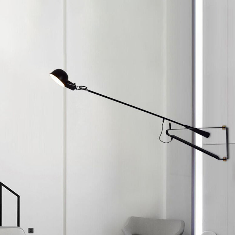 Schwung Armwand montierte Lampe postmoderne Einfachheit Metall Wandleuchte für Wohnzimmer