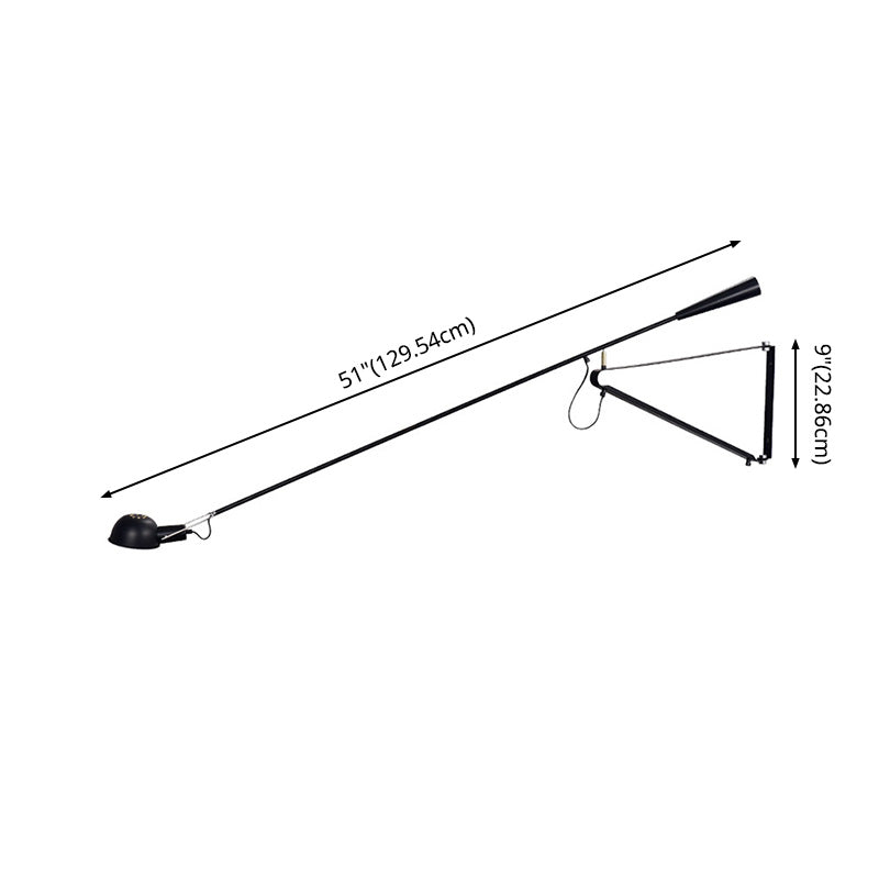 Schwung Armwand montierte Lampe postmoderne Einfachheit Metall Wandleuchte für Wohnzimmer
