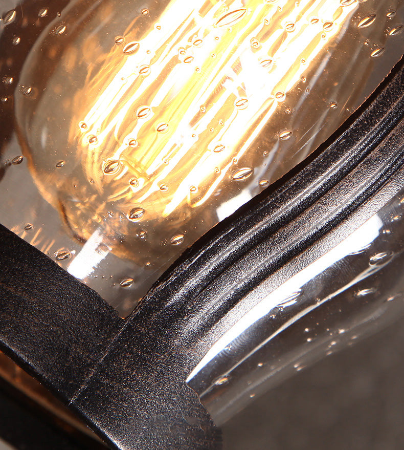 Wall Sconce Light Fixture Industrial Style Glass Shaded Wall Mounted Light Fixture